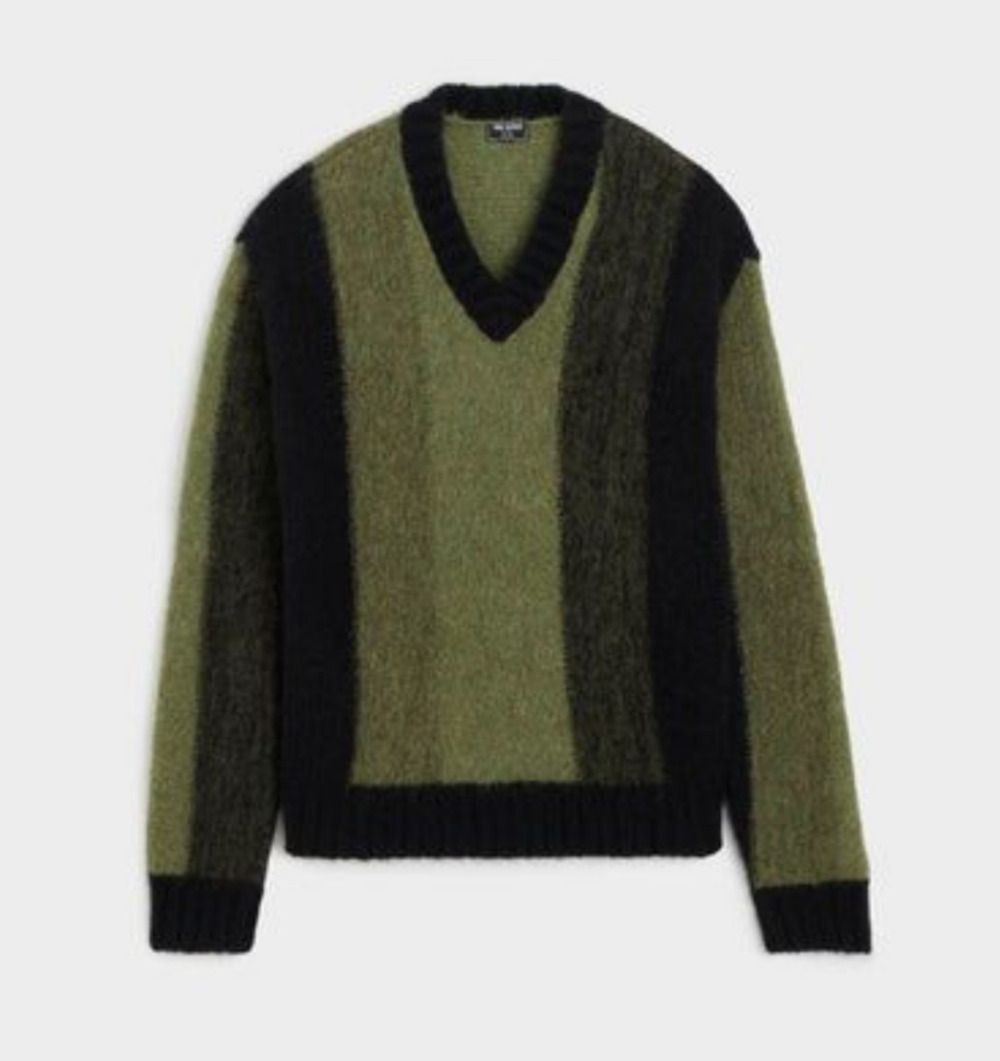 Todd Snyder L Alpaca V-Neck Sweater Men’s Oak Moss Italian Yarn $468 NWT